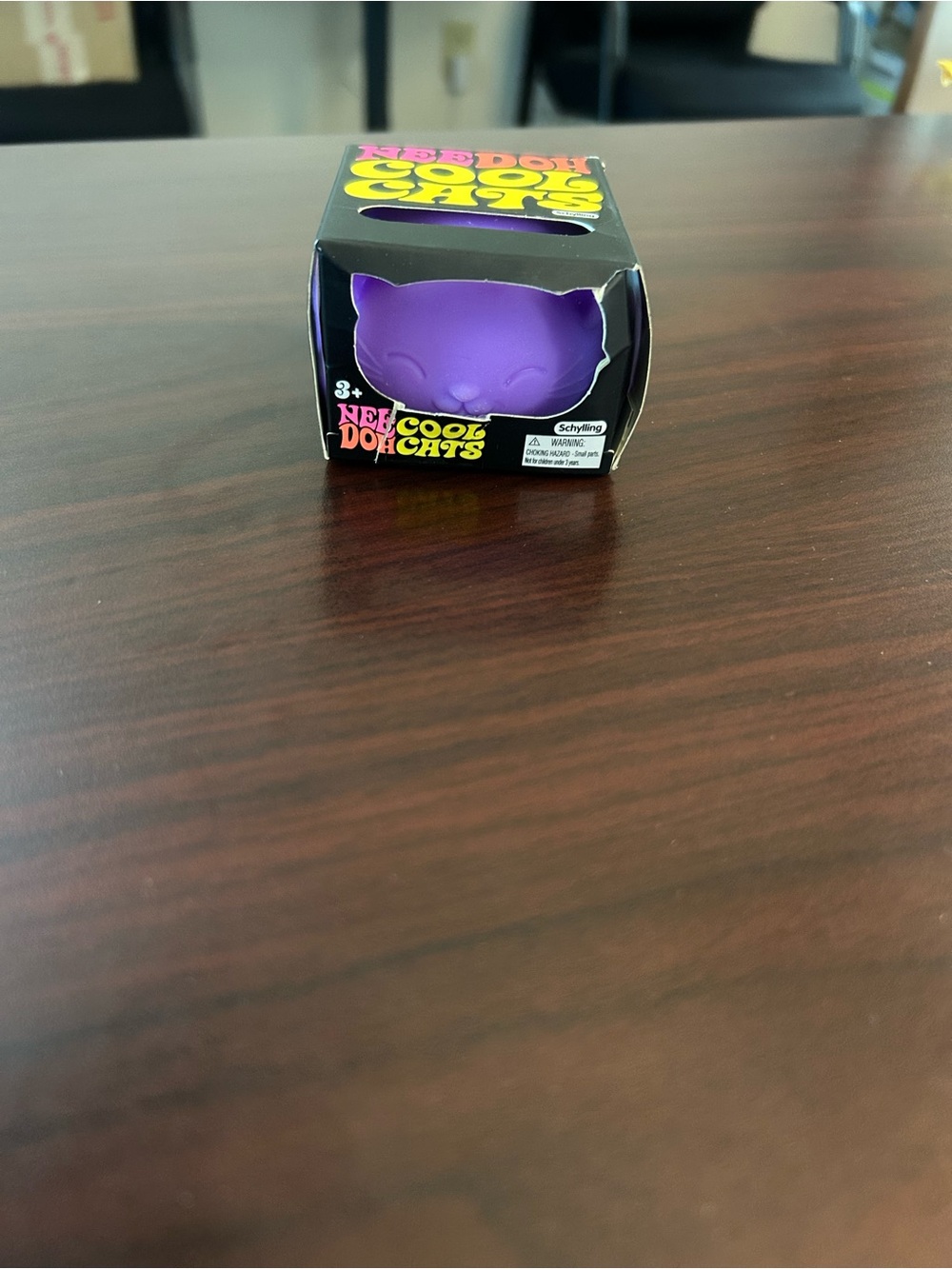 Schylling NeeDoh Cool Cats Purple Squishy Fidget Toy NWT